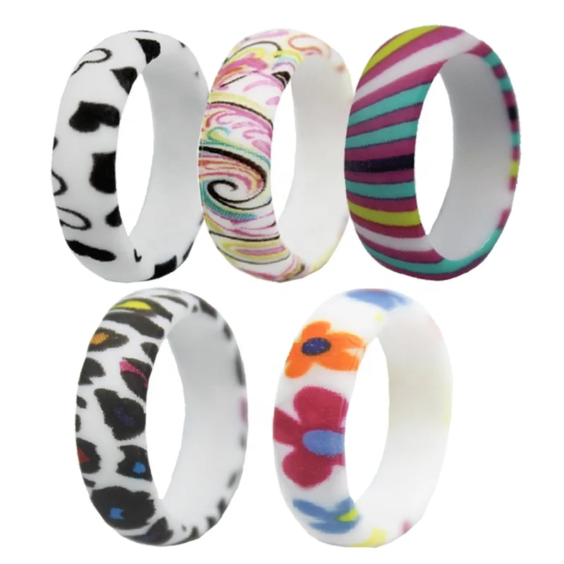 Unique Flower Design Breathable Rubber Rings for Women Comfort Fit Ring Women Silicone Wedding Ring for Women, Picture shows
Unique Flower Design Breathable Rubber Rings for Women Comfort Fit Ring Women Silicone Wedding Ring for Women, Picture shows