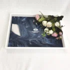 Tray Serving Tray Wholesale Customize Cheap Plexiglass Hotel Acrylic Storage Shower Shelf Serving Display Tray