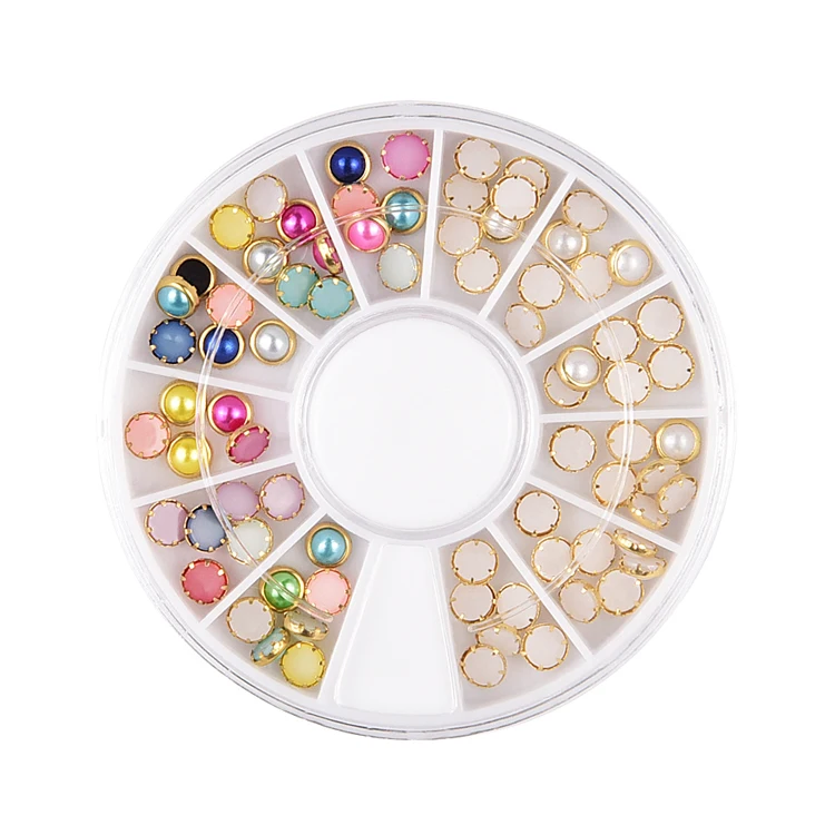 22 styles 12 slots round box packing nail decoration 3d crystal stones metal nail rhinestones decoration, Colorful
22 styles 12 slots round box packing nail decoration 3d crystal stones metal nail rhinestones decoration, Colorful