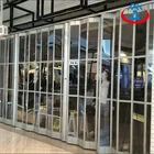 Cheap Interior Folding Doors Transparent PC Folding Door with Aluminum Frame