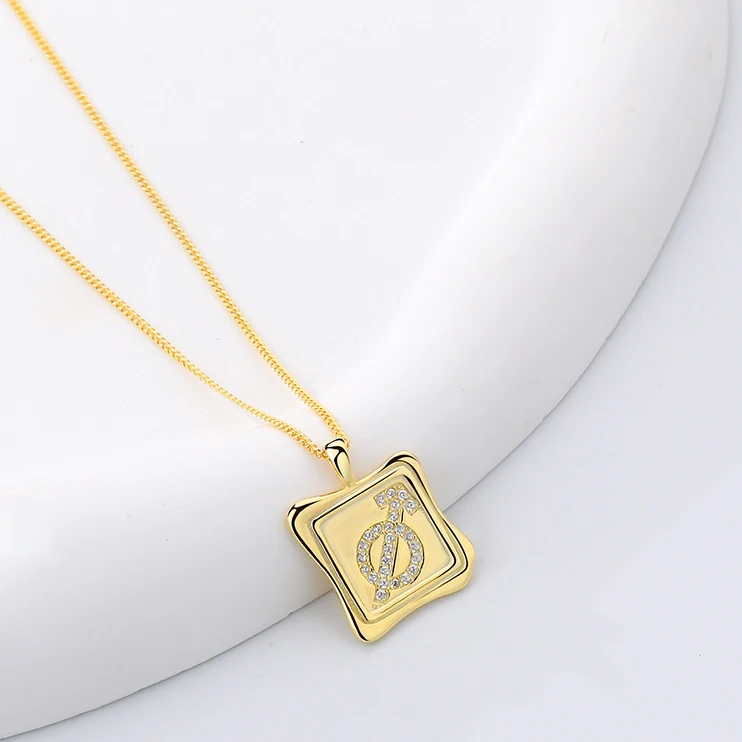 VIANRLA 925 Sterling Silver Square Pendant Zircon Minimalist Necklace For Women Jewelry Wholesale Free Laser Logo
VIANRLA 925 Sterling Silver Square Pendant Zircon Minimalist Necklace For Women Jewelry Wholesale Free Laser Logo