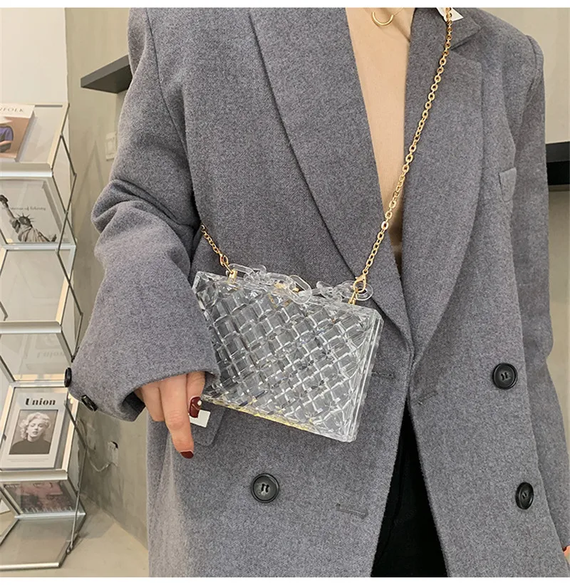 B-0148 New Jelly Line Sparkle Handbag Mini Lipstick Bags Ladies Bright Colors Transparent Acrylic Purses And Handbags For Women, Multi color
B-0148 New Jelly Line Sparkle Handbag Mini Lipstick Bags Ladies Bright Colors Transparent Acrylic Purses And Handbags For Women, Multi color