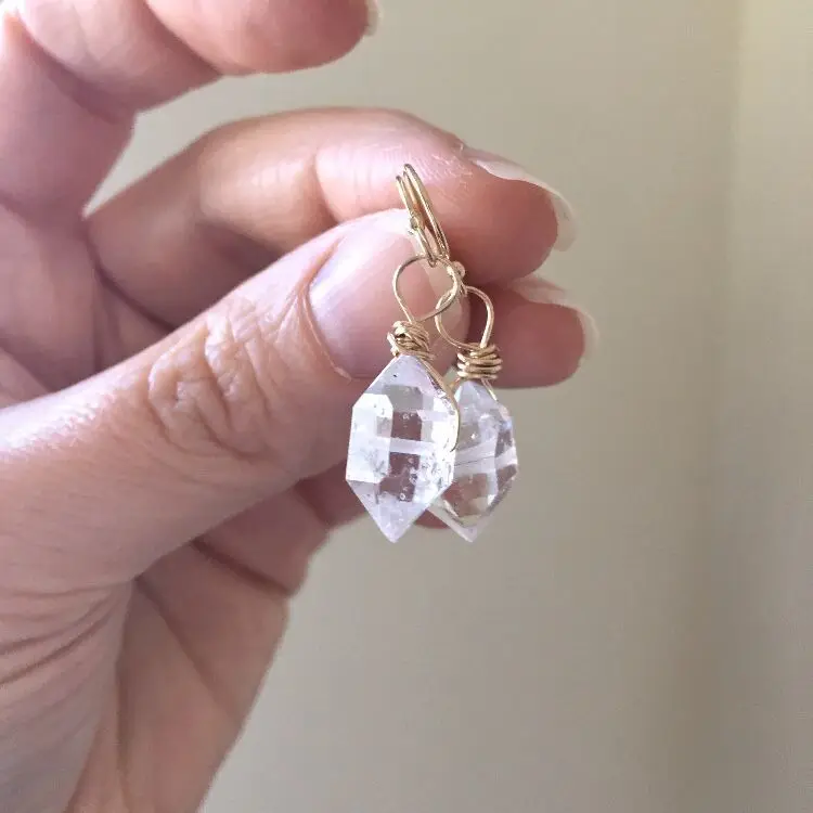 BD-E1769 Clear Quartz Crystal Earring April Birthstone gemstone Diamond Earring
BD-E1769 Clear Quartz Crystal Earring April Birthstone gemstone Diamond Earring