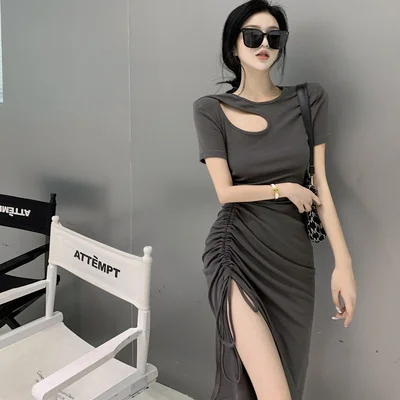 women Fashion Sexy cotton slash neck Dress Slim Fit skinny bodycon Lady Elegant Bodycon Casual solid slit Maxi dresses
women Fashion Sexy cotton slash neck Dress Slim Fit skinny bodycon Lady Elegant Bodycon Casual solid slit Maxi dresses