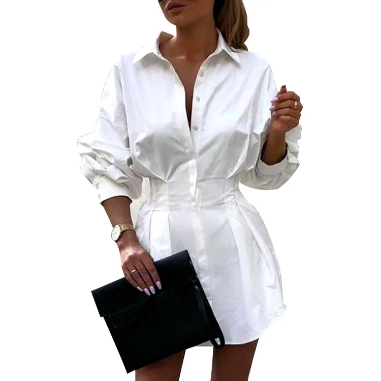 Manufacture Factory Women Vintage Big Size Dresses Casual Long Sleeve Shirt Mini Dress, White, black, rose
Manufacture Factory Women Vintage Big Size Dresses Casual Long Sleeve Shirt Mini Dress, White, black, rose