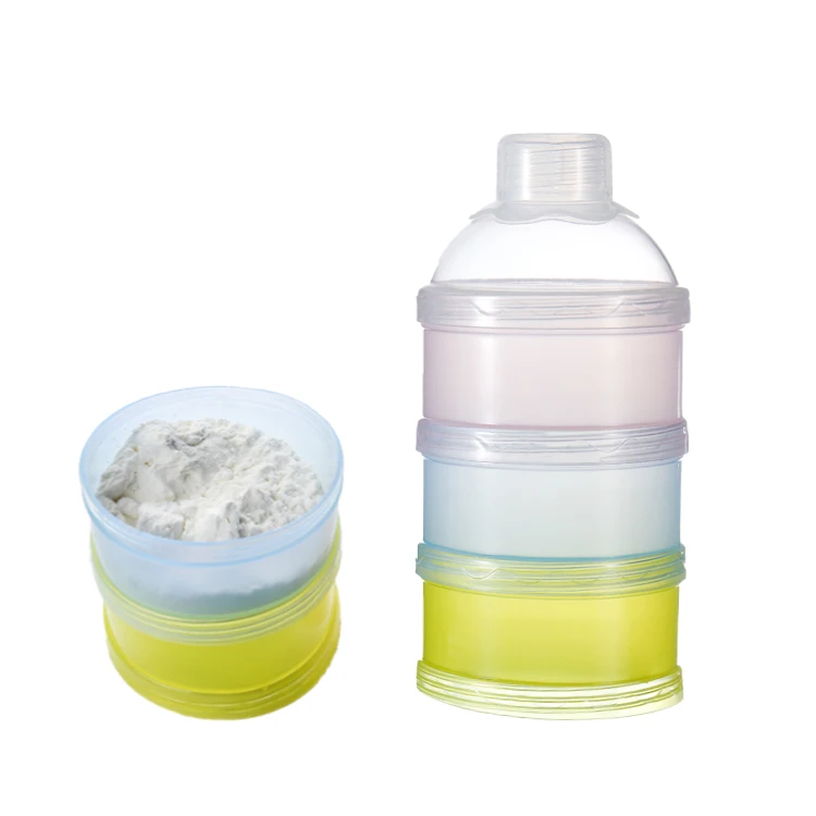 PP plastic food Grade milk powder box baby food storage container 3 layers, Color combination
PP plastic food Grade milk powder box baby food storage container 3 layers, Color combination