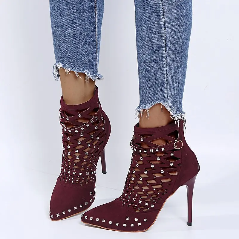 Women High Heel Shoes Winter Boots 2020 Rhinestone Rivets Cutouts Wholesale New Fashion Ladies Shoes Women's Casual Shoes
Women High Heel Shoes Winter Boots 2020 Rhinestone Rivets Cutouts Wholesale New Fashion Ladies Shoes Women's Casual Shoes