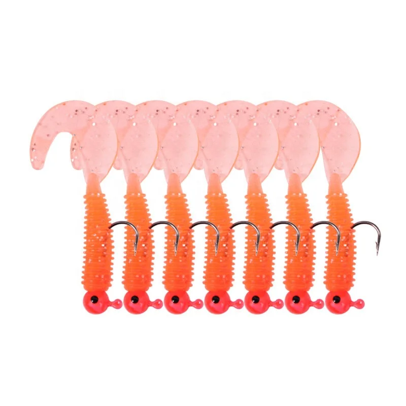 Wholesale in stock 5cm eight-color tail bait 2g color lead hook fish hook soft lure, 4 colors
Wholesale in stock 5cm eight-color tail bait 2g color lead hook fish hook soft lure, 4 colors