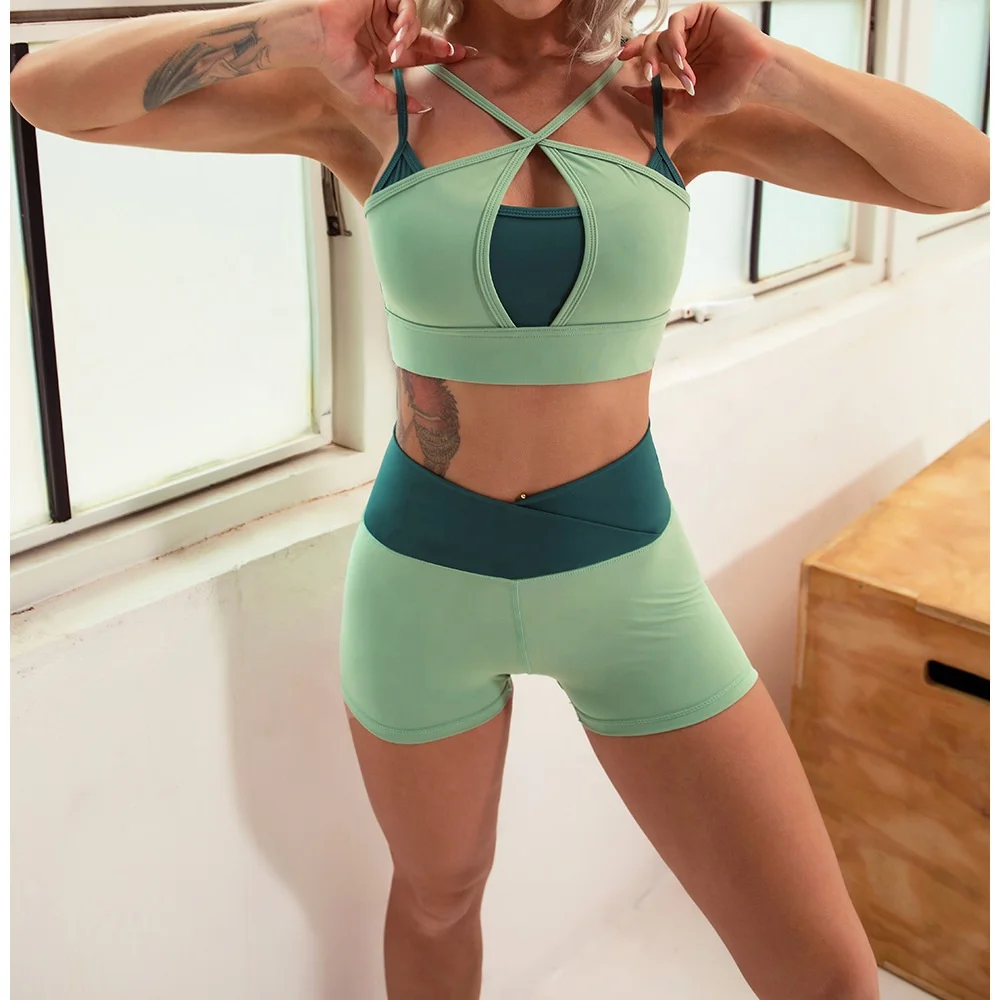 Pt Sports Collision color stitching European and American yoga clothes outdoor running slimming net star sportswear quick dry, As picture
Pt Sports Collision color stitching European and American yoga clothes outdoor running slimming net star sportswear quick dry, As picture