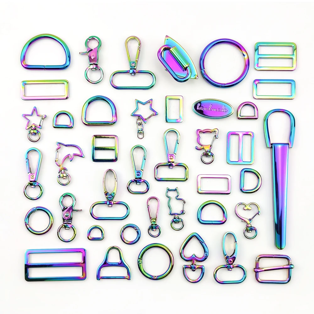 Deepeel Bag Accessories Handbag Hardware Strap Buckle Rainbow Colour Tags Slider Hook D Ring
Deepeel Bag Accessories Handbag Hardware Strap Buckle Rainbow Colour Tags Slider Hook D Ring