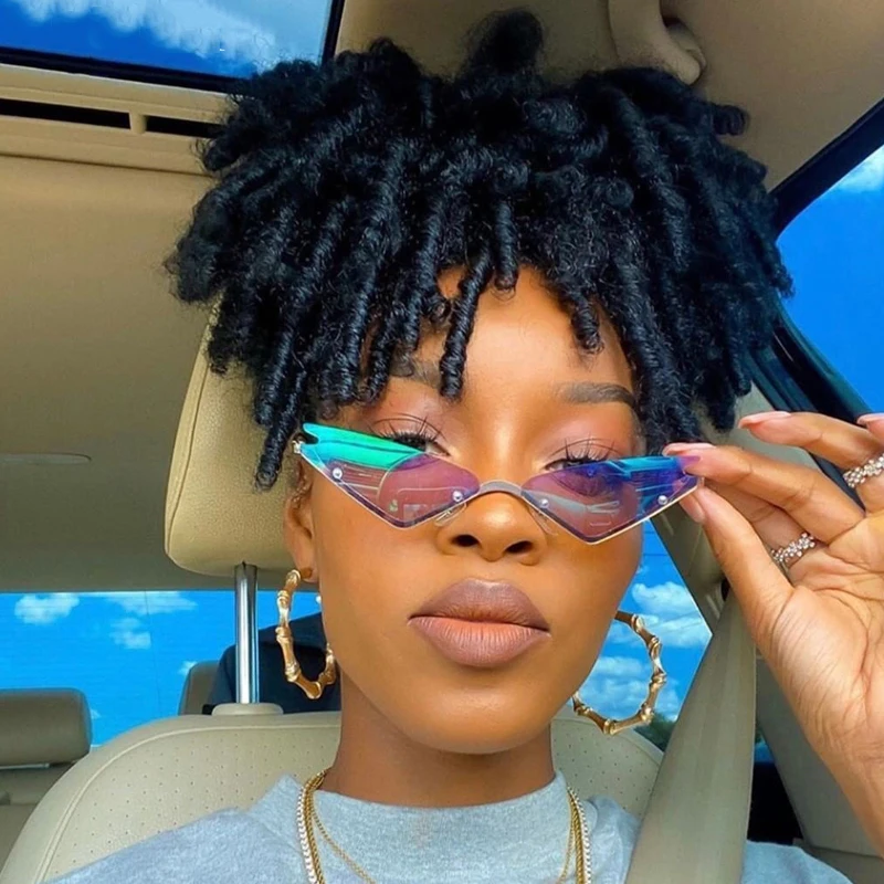 S8037 Luxury Brand Latest Vintage Small Dazzling Rimless Cateye Sunglasses For Women, As picture
S8037 Luxury Brand Latest Vintage Small Dazzling Rimless Cateye Sunglasses For Women, As picture