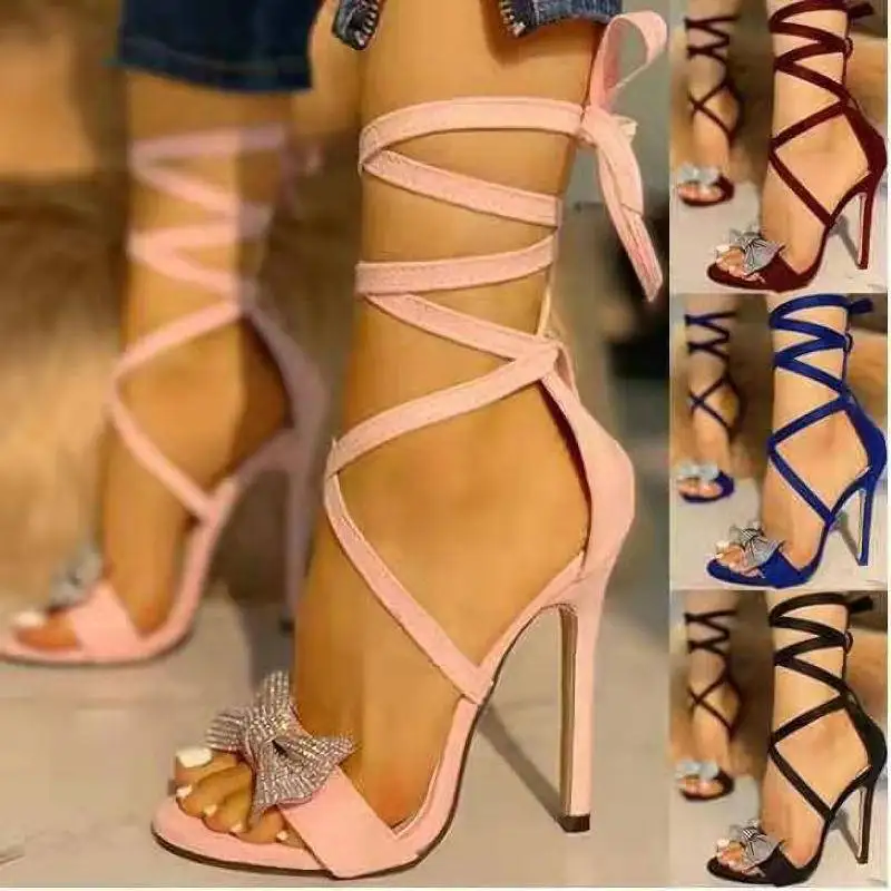 Factory Sale Night Club Party Ladies Shoes Heel Ankle Strap Set Foot Bow Height Increasing Thin Heel Sandals
Factory Sale Night Club Party Ladies Shoes Heel Ankle Strap Set Foot Bow Height Increasing Thin Heel Sandals