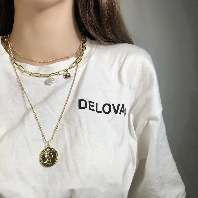 danyuan women's necklace gold plastic baroque pearl chain necklace gold women gold necklaces jewelry, Picture
danyuan women's necklace gold plastic baroque pearl chain necklace gold women gold necklaces jewelry, Picture