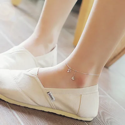 925 Silver Anklets For Women Elegant CZ Crystal Pendant Anklet Sexy Bracelet Foot Jewelry Best Gift Star Anklets Jewellry, Silver color
925 Silver Anklets For Women Elegant CZ Crystal Pendant Anklet Sexy Bracelet Foot Jewelry Best Gift Star Anklets Jewellry, Silver color