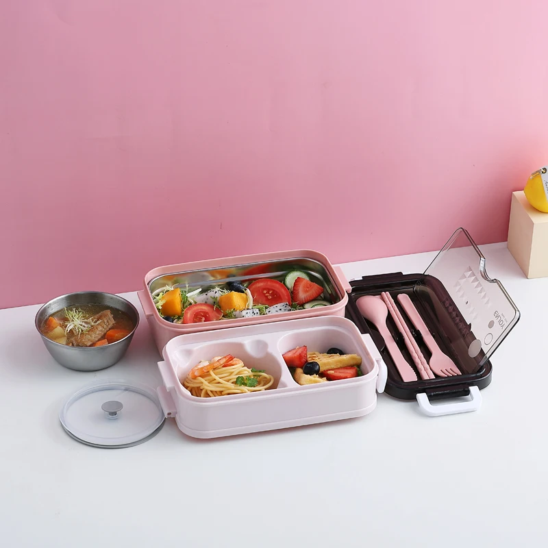 With 304 Stainless Steel thermal insulation layer Soup Bowl Metal Lunch Box 2021 New Style Lunch Box
With 304 Stainless Steel thermal insulation layer Soup Bowl Metal Lunch Box 2021 New Style Lunch Box