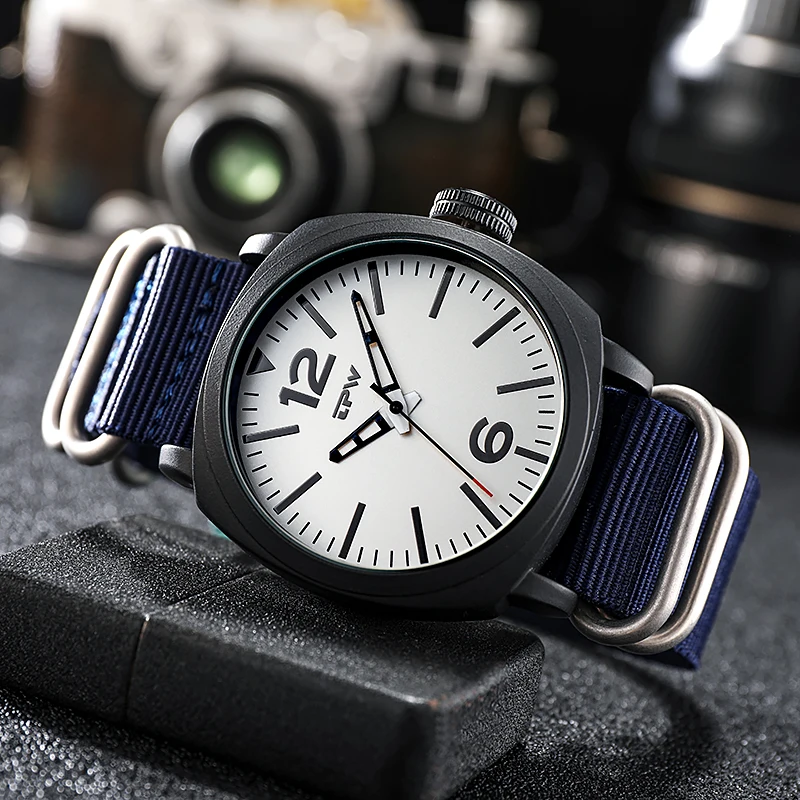 Drop Shipping OEM Mens Quartz Watch for Sport Custom Logo Nylon Strap Watch Stainless Steel Back Nato Strap Different Color
Drop Shipping OEM Mens Quartz Watch for Sport Custom Logo Nylon Strap Watch Stainless Steel Back Nato Strap Different Color