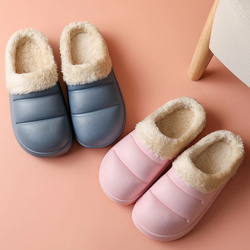 2021 new couple plush shoes winter women's cotton slippers female plus velvet EVA waterproof plush slippers for ladies, White,black,grey,pink,light brown
2021 new couple plush shoes winter women's cotton slippers female plus velvet EVA waterproof plush slippers for ladies, White,black,grey,pink,light brown