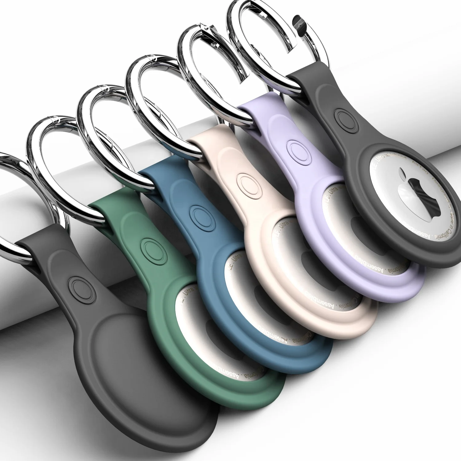 2021 Newest Product Frosted TPU Case Cover for Airtags with Keychain Key Ring Clip Holder for Apple Airtag Case, Multi-color, can be customized
2021 Newest Product Frosted TPU Case Cover for Airtags with Keychain Key Ring Clip Holder for Apple Airtag Case, Multi-color, can be customized