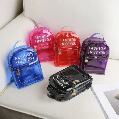 G078 female 2020 pvc jelly backpack fashion small backpack bag women wholesale transparent bag, Pink, black,red,purple,blue
G078 female 2020 pvc jelly backpack fashion small backpack bag women wholesale transparent bag, Pink, black,red,purple,blue