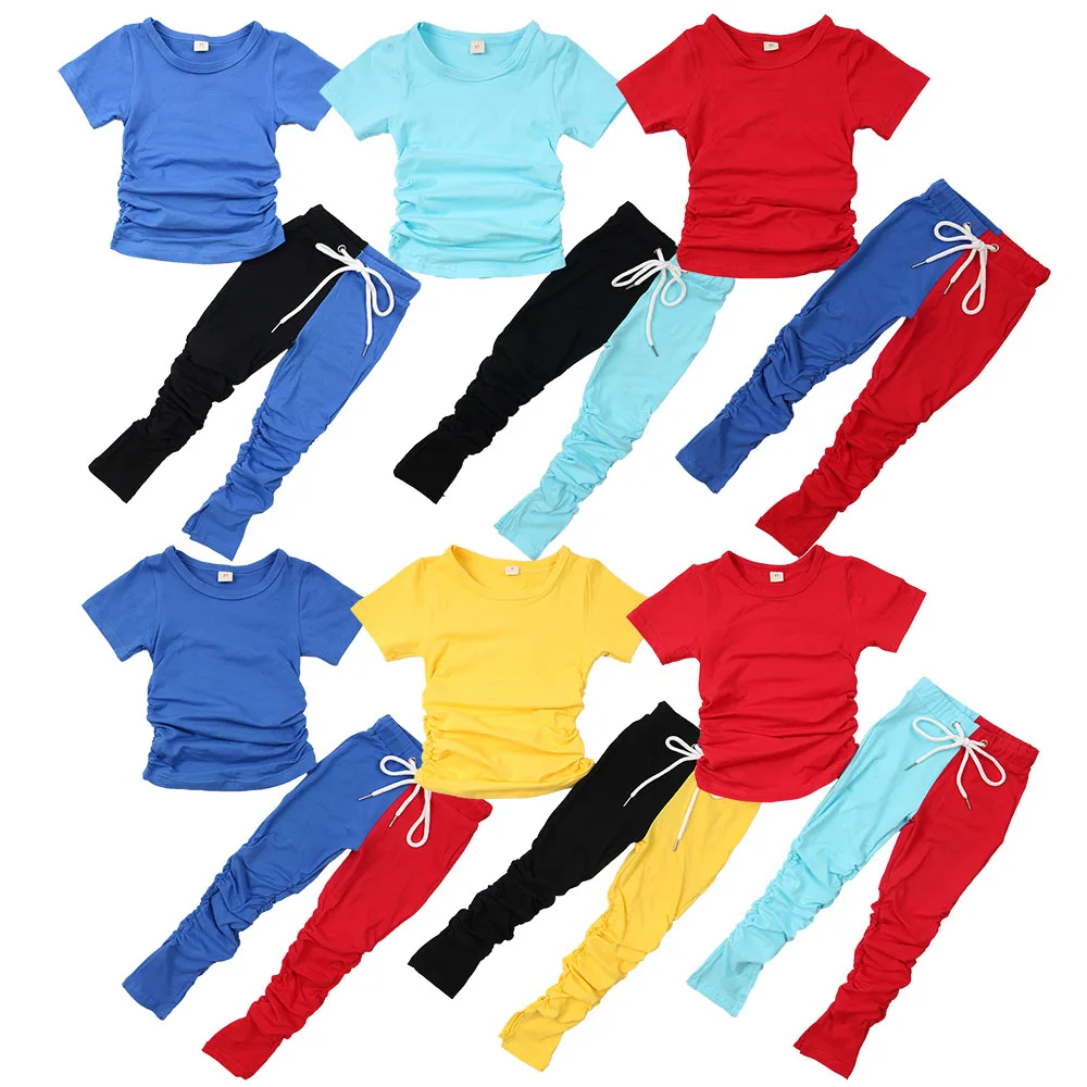 2021 latest Low MOQ Wholesale Kids Bicolor 2 Piece Stacked Sweat Pants Toddler Girls Stacked Pants Set
2021 latest Low MOQ Wholesale Kids Bicolor 2 Piece Stacked Sweat Pants Toddler Girls Stacked Pants Set