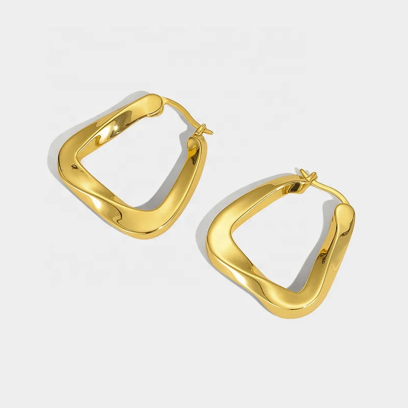 European And American Simple And Wild Retro Irregular Geometric Distortion Design Metal Earrings, Picture shows
European And American Simple And Wild Retro Irregular Geometric Distortion Design Metal Earrings, Picture shows
