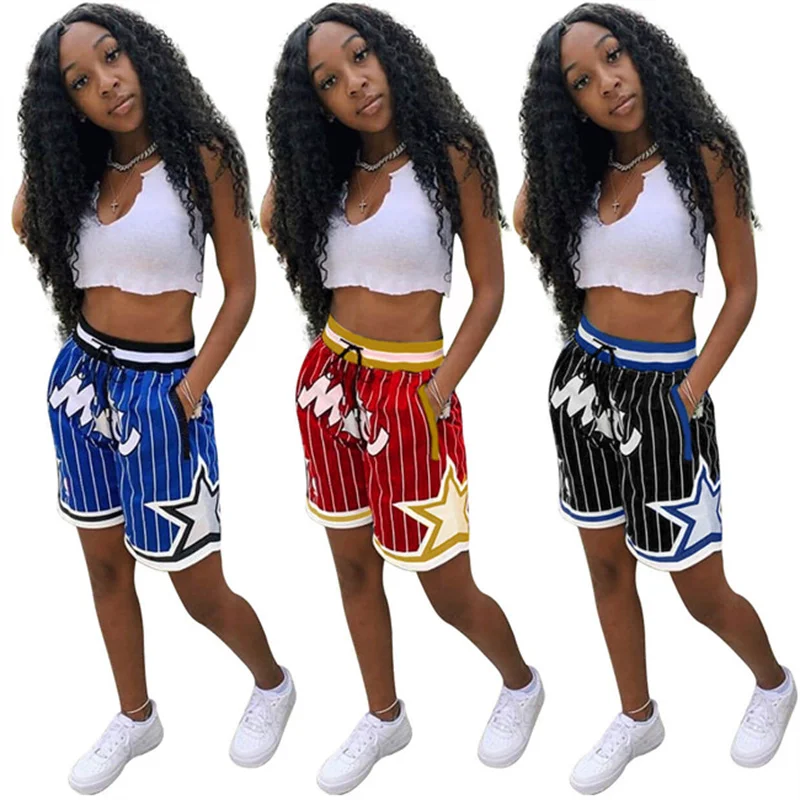 Hot Sales Summer Women High Quality Hip Hop Streetwear Print Elastic Waist Knee Length Sports Shorts
Hot Sales Summer Women High Quality Hip Hop Streetwear Print Elastic Waist Knee Length Sports Shorts
