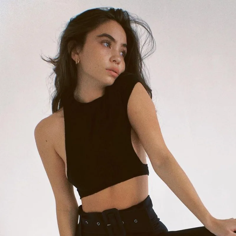 Asymmetry Short Sleeve Turtleneck Sexy Breathable Women's Tank Tops, In available 
Asymmetry Short Sleeve Turtleneck Sexy Breathable Women's Tank Tops, In available