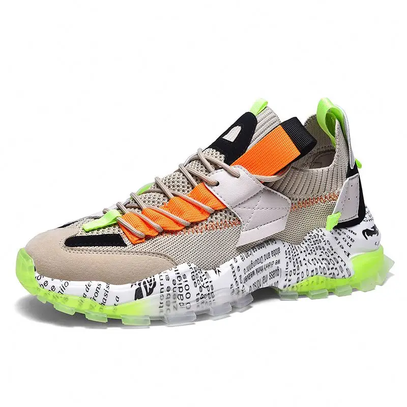 2020 Latest design thick bottom casual shoes transparent sole fashion sneakers for men, Black/white/green
2020 Latest design thick bottom casual shoes transparent sole fashion sneakers for men, Black/white/green