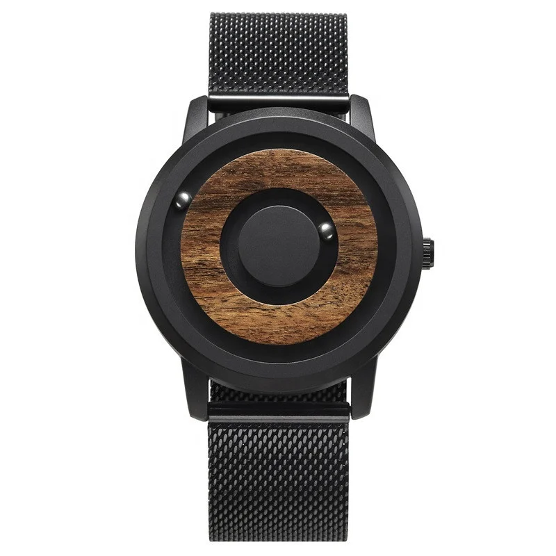 Luxury Classy Swiss Quartz Black Steel Watch With Wood Dial Magnetic Ball Wooden Watches For Men And Women
Luxury Classy Swiss Quartz Black Steel Watch With Wood Dial Magnetic Ball Wooden Watches For Men And Women