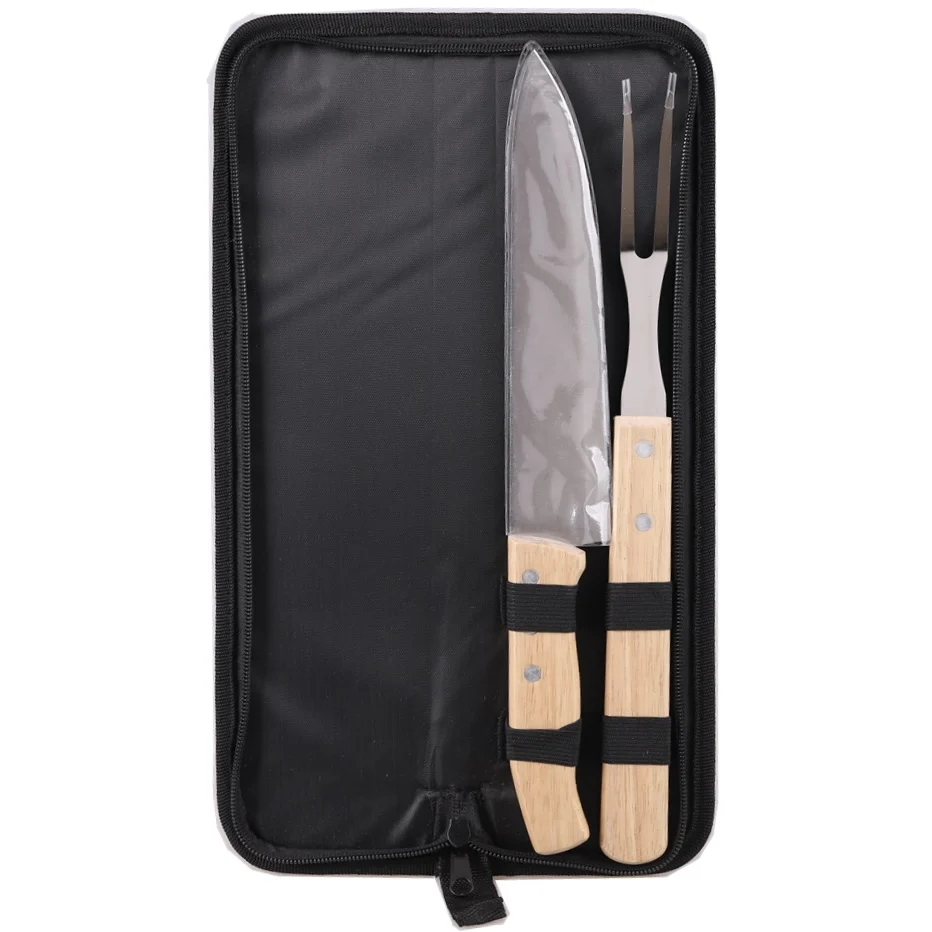 Kitchen Accessories Wood Handle 2PC Stainless Steel 8 inch Knife and Fork Set with Cloth bag, Black
Kitchen Accessories Wood Handle 2PC Stainless Steel 8 inch Knife and Fork Set with Cloth bag, Black