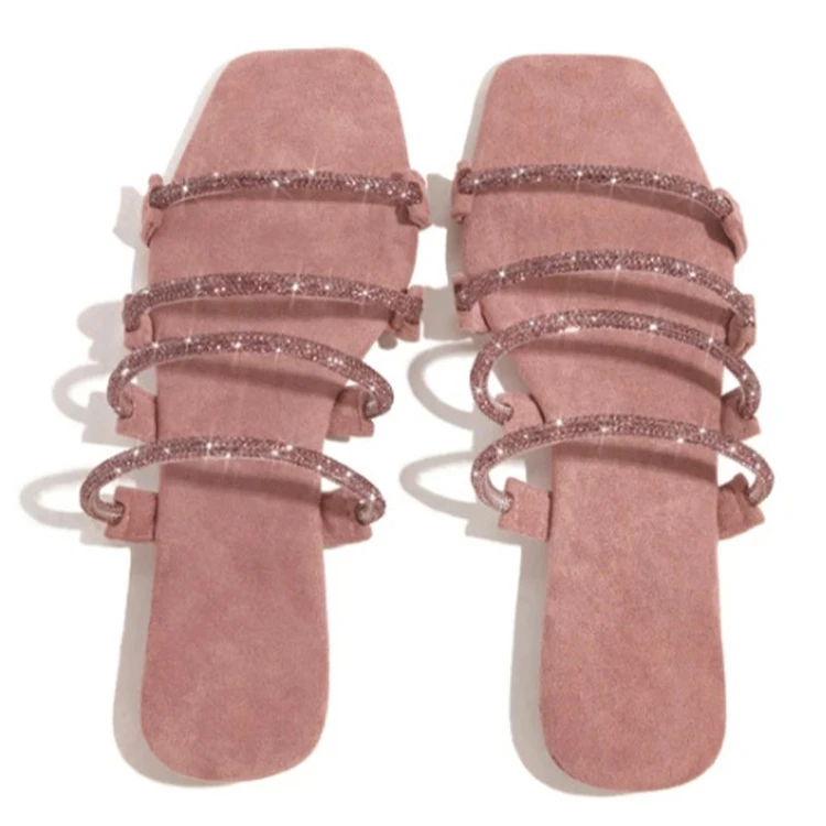 2021 Summer newflat bottom women's slippers High Quality Handmade Fashion Sexy Roman Rhinestone Outdoor Female Slippers 35-43, As pictures
2021 Summer newflat bottom women's slippers High Quality Handmade Fashion Sexy Roman Rhinestone Outdoor Female Slippers 35-43, As pictures