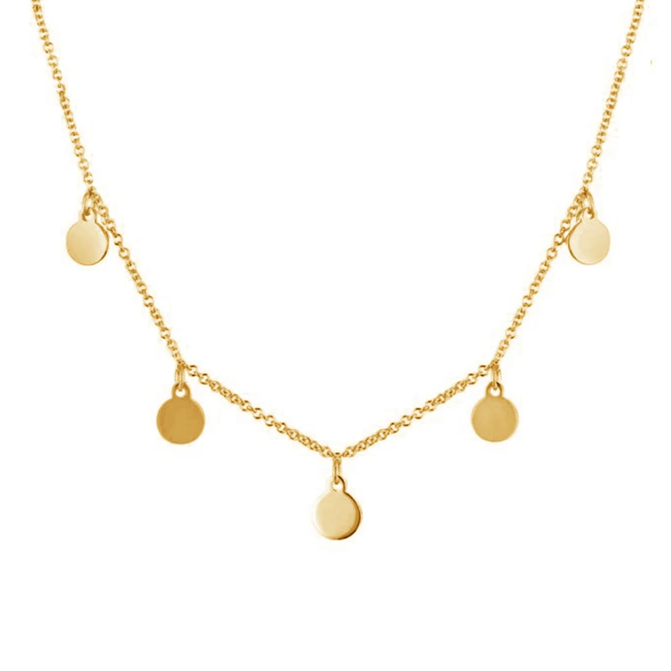 wholesale jewelry distributors 925 sterling silver 18k gold plated disc charm choker choker necklace for women
wholesale jewelry distributors 925 sterling silver 18k gold plated disc charm choker choker necklace for women