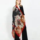 Cheap price wholesale printed cotton shawl with wide size