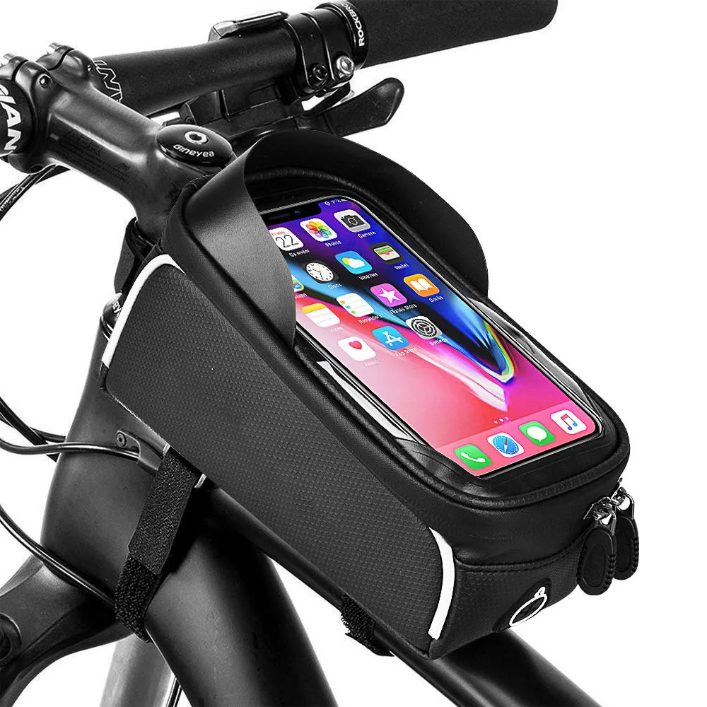 Bike Phone Front Frame Bag Waterproof Bicycle Top Tube Cycling Phone Mount Pack with Touch Screen Sun Visor Large Capacity
Bike Phone Front Frame Bag Waterproof Bicycle Top Tube Cycling Phone Mount Pack with Touch Screen Sun Visor Large Capacity
