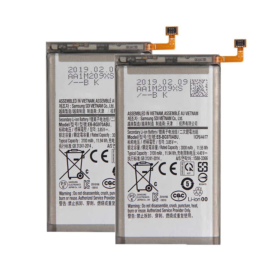 New mobile cell phone battery for Samsung Galaxy S10e S10E S10 E SM-G9700 EB-BG970ABU 3100mAh
New mobile cell phone battery for Samsung Galaxy S10e S10E S10 E SM-G9700 EB-BG970ABU 3100mAh