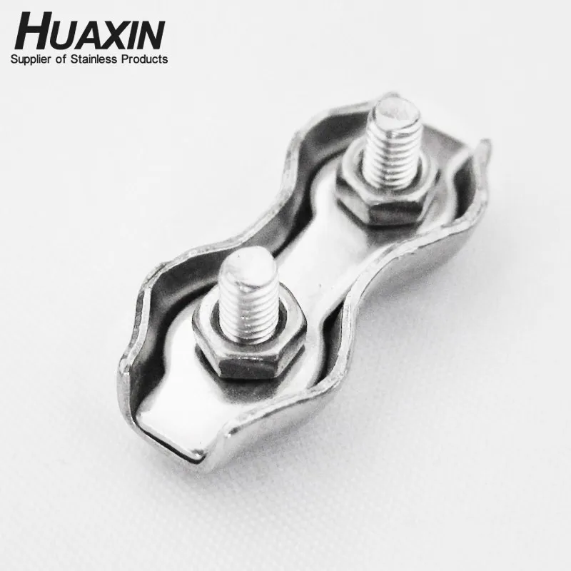 Hot Sale AISI304 Stainless Steel Duplex Wire Rope Clip Cable Clamps 2mm Double Grips
Hot Sale AISI304 Stainless Steel Duplex Wire Rope Clip Cable Clamps 2mm Double Grips