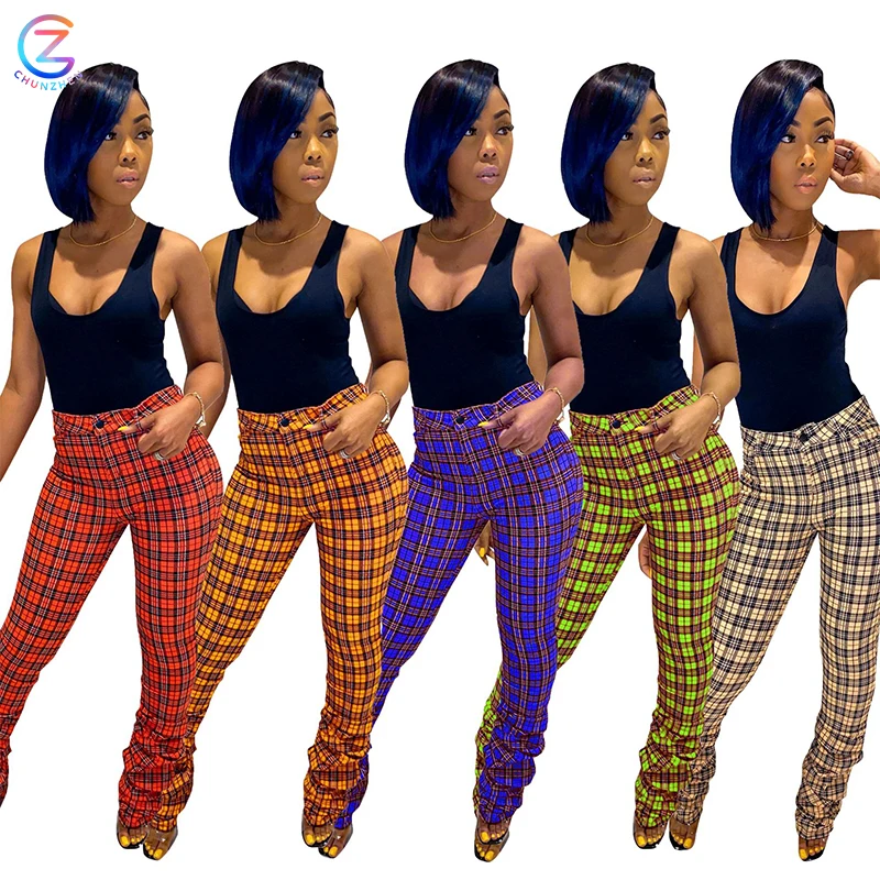 High Quality Stylish Female Clothes Ladies Winter Clothing Trousers Plaid Casual Fall Autumn Ruched Stacked long Pants For Women, Picture
High Quality Stylish Female Clothes Ladies Winter Clothing Trousers Plaid Casual Fall Autumn Ruched Stacked long Pants For Women, Picture
