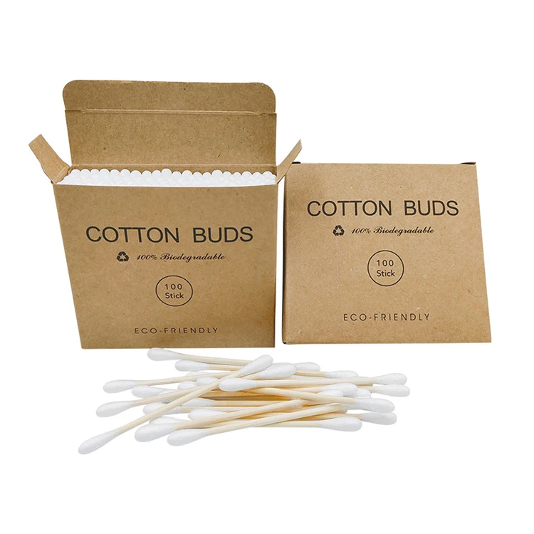 100pcs bamboo stick cotton buds in fully customized cardboard box, White head+nature bamboo stick
100pcs bamboo stick cotton buds in fully customized cardboard box, White head+nature bamboo stick