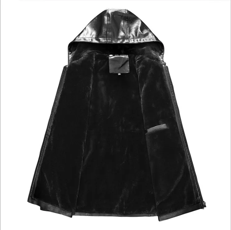 Fashionable Men Black Leather Zipper Hoodie Jacket Hot Style Male Jacket Fashionable Winter Leather Loose Bomber Men's Jacket, Picture
Fashionable Men Black Leather Zipper Hoodie Jacket Hot Style Male Jacket Fashionable Winter Leather Loose Bomber Men's Jacket, Picture