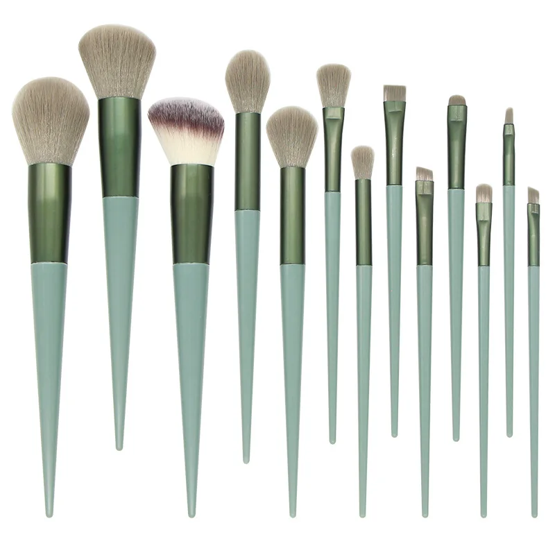 Travel Outdoor Trip Portable Makeup Brushes 13Pcs Dark Green Wood Make up Brush Sets Soft Easy Dry Makeup Brush Tools
Travel Outdoor Trip Portable Makeup Brushes 13Pcs Dark Green Wood Make up Brush Sets Soft Easy Dry Makeup Brush Tools