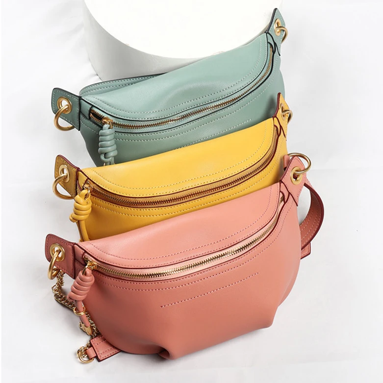 2021 Plain Pattern Cowhide Leather Chest Bag Female Sling Shoulder Bag Fashion Korean Version Waist Belt Pouch
2021 Plain Pattern Cowhide Leather Chest Bag Female Sling Shoulder Bag Fashion Korean Version Waist Belt Pouch