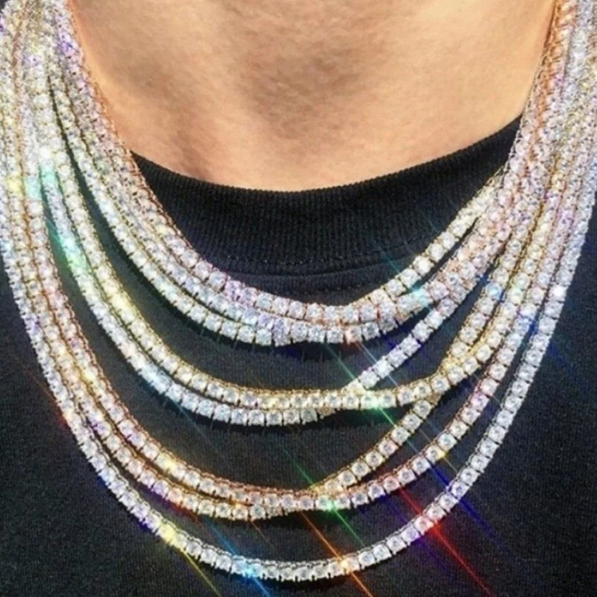 2021 Hot Selling Hip Hop Jewelry Men fashion shine Crystal Tennis Chain Necklace Iced Out Gold Silver Plated Necklaces bracelet
2021 Hot Selling Hip Hop Jewelry Men fashion shine Crystal Tennis Chain Necklace Iced Out Gold Silver Plated Necklaces bracelet