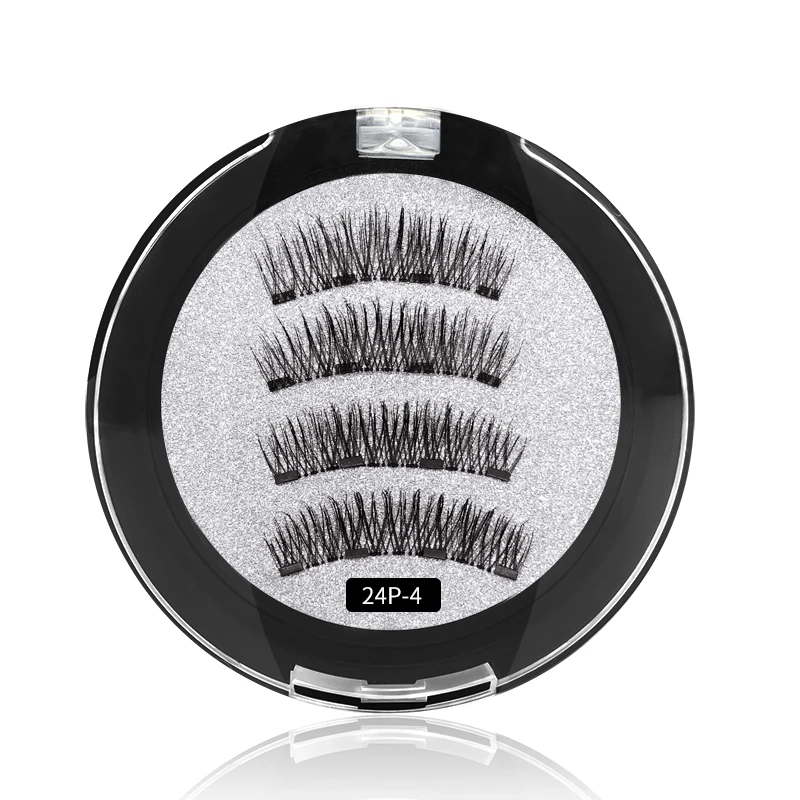 Sinyoo Factory Price False Magnetic Eyelashes 25MM 3D Eyelash of 4 Magnet Eyelashes Set, Black
Sinyoo Factory Price False Magnetic Eyelashes 25MM 3D Eyelash of 4 Magnet Eyelashes Set, Black