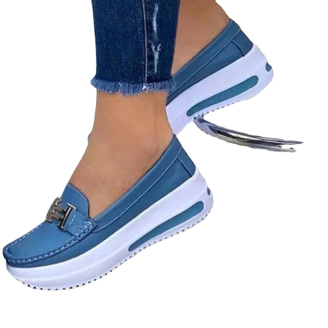 Hot Selling Ladies Loafers 2021 Ladies Platform Casual Boat Shoes Nurse Shoes Genuine Leather Daily Mom Shoes, 6 colors 
Hot Selling Ladies Loafers 2021 Ladies Platform Casual Boat Shoes Nurse Shoes Genuine Leather Daily Mom Shoes, 6 colors