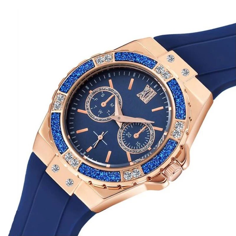 Blues RTS 36mm Women's Chronograph Rose Gold Sport Watch Ladies Diamond Blue Band wrist watch
Blues RTS 36mm Women's Chronograph Rose Gold Sport Watch Ladies Diamond Blue Band wrist watch