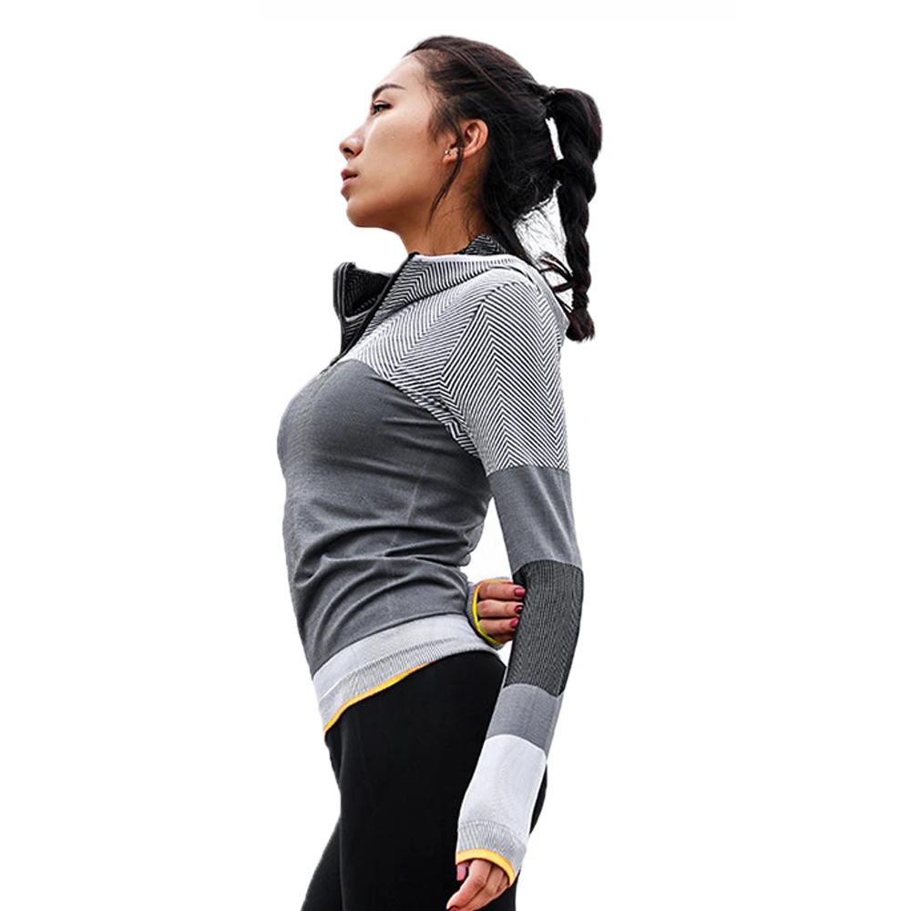 Slim Gym Jogging Top Quality Workout Hoodies Long Sleeve Running Clothing Yoga Top Women Fitness Yoga Shirts, Gray
Slim Gym Jogging Top Quality Workout Hoodies Long Sleeve Running Clothing Yoga Top Women Fitness Yoga Shirts, Gray
