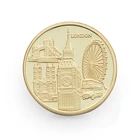 Custom Commemorate Tourism London Logo Metal pirate Gold Silver Souvenir UK Coins
