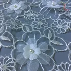 3d Lace Fabric Lace 3d Lace Fabric Color White 3d Lace Fabric Embroidery For Wedding