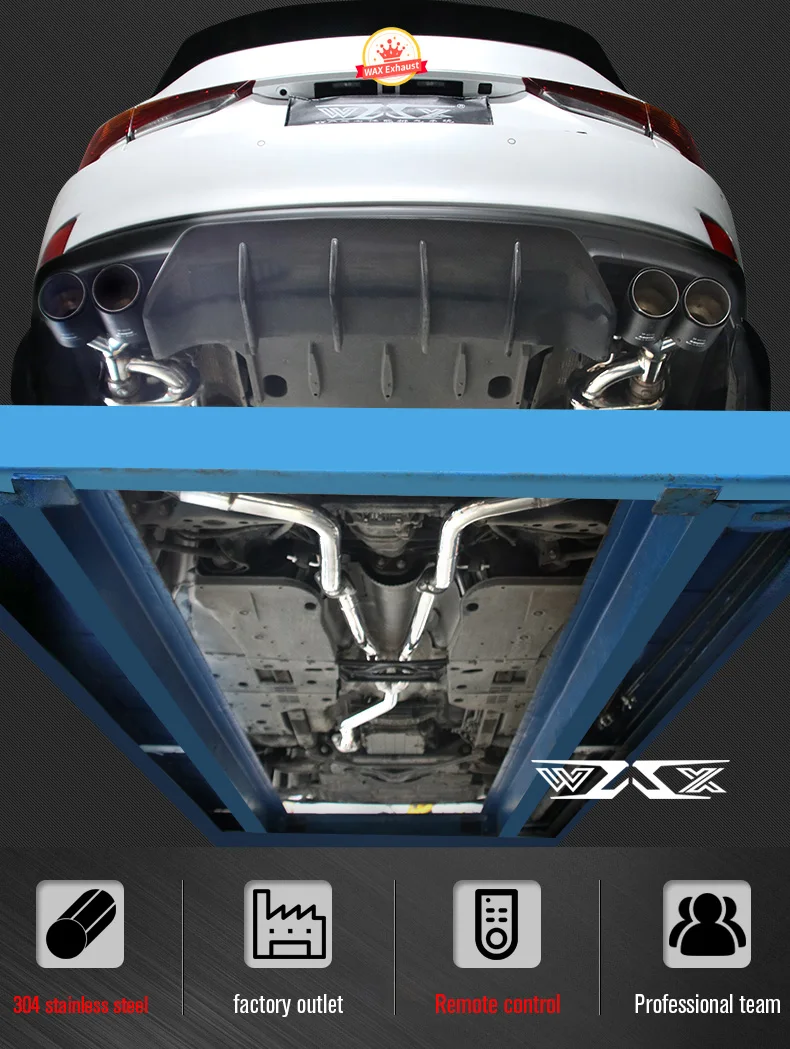 Exhaust Muffler Pipe Catback Upgrade Valvetronic Exhaust System For Lexus ES IS GS CT200H 2011-2021