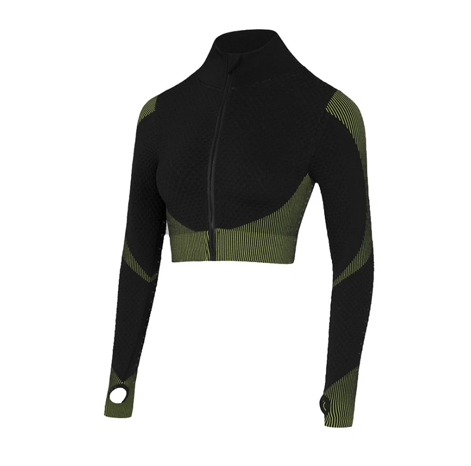 AOLA New fashion quick drying and ventilation womens fitness long sleeves sport zipper jacket
AOLA New fashion quick drying and ventilation womens fitness long sleeves sport zipper jacket